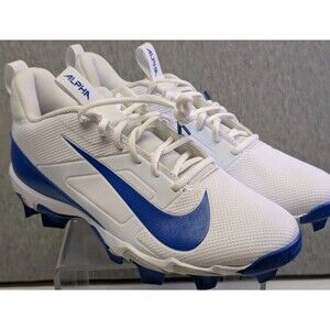 NWOB Nike Alpha Menace 4 Shark Football Cleats (FN0028-103) Size 10.5